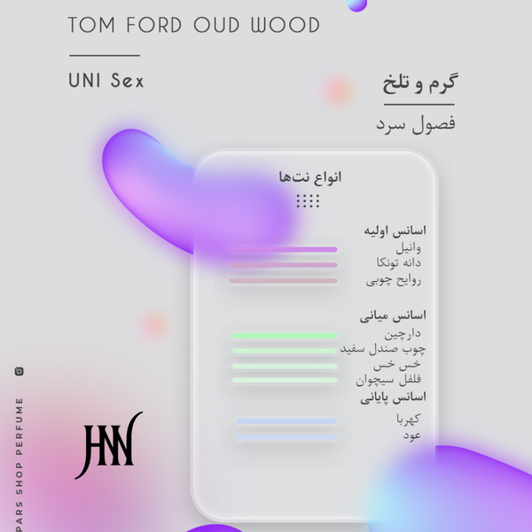 ادکلن تام فورد عود وود 100 میل جانوین (جکوین) Tom Ford Oud Wood Johnwin