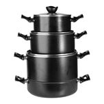 سرویس پخت و پز 7 پارچه نالینو گرانیتی مدل Nasr