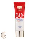 فلوئید ضدآفتاب بدون رنگ ساین اسکین SPF50 مدل SYN SHIELD، مناسب پوستهای چرب، حجم 50 میلیلیتر
