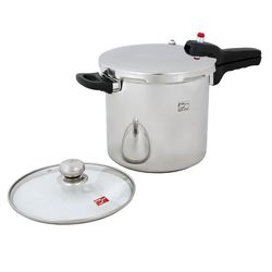 زودپز پارس استیل مدل کف سه لایه گنجایش 7 لیتر با درب پیرکس - نمایندگی کرج