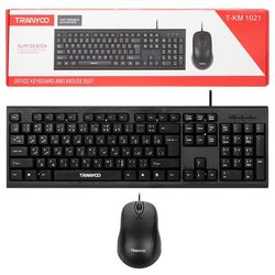 صفحه کلید و ماوس سیم دار ترانیو Tranyoo T-KM 1021 (ست کیبورد و موس)