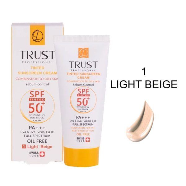 کرم ضد آفتاب رنگی و کنترل چربی بژ روشن (پوست مختلط تا چرب) (2024)