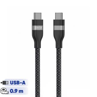 کابل تبدیل USB-C به USB-C انکر مدل A82E2 طول 0.9 متر با توان 240 وات