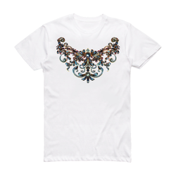 تیشرت زنانه و دخترانه سفید ارزان طرح گردنبند 9