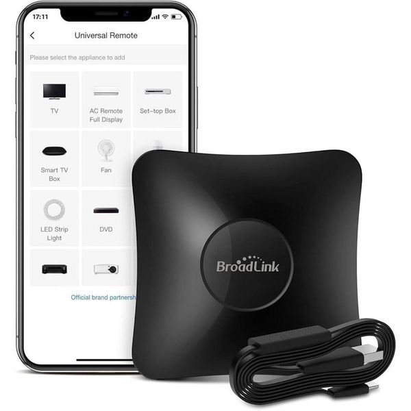 ریموت کنترل هوشمند برادلینک مدل RM4 Pro به همراه سنسور دما و رطوبت