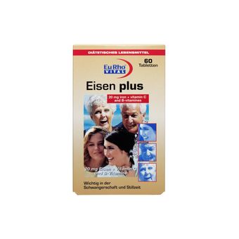 قرص آیزن پلاس یورو ویتال بسته 60 عددی*613