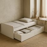 تخت خواب چوبی یک نفره مدل پاپ سایز 90×200 سانتی متر
