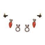 گوشواره زنانه مدل MDSS-CF4856 مجموعه 3 عددی