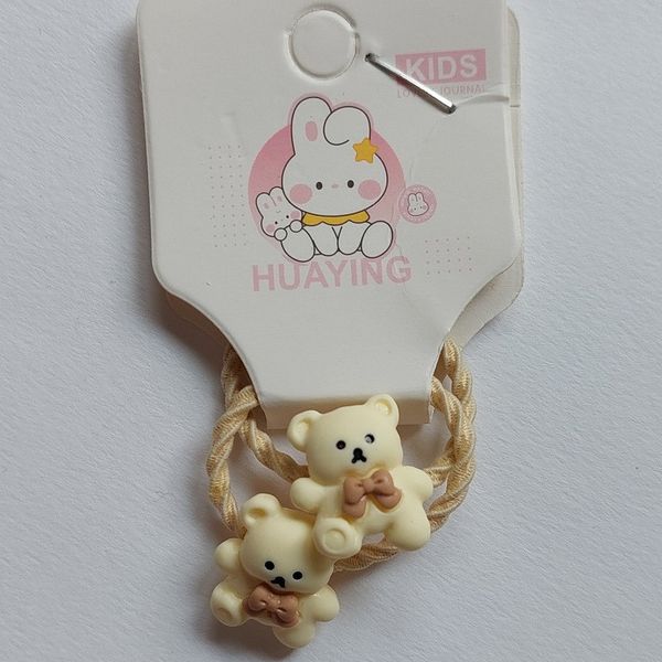 کش مو دخترانه مدل خرگوش و خرس بسته چهار عددی