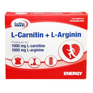 ویال ال کارنیتین و ال آرژنین یورویتال بسته 6 عددی*838