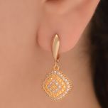 گوشواره طلا 18 عیار زنانه طلای مستجابی کد 04