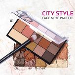 پالت سایه چشم و هایلایتر گلدن رز مدل City Style