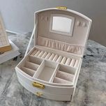 جعبه جواهرات مدل چرمی آینه دار