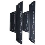 برچسب پارکابی خودرو امیران اسپرت طرح چرم کد 2025066 مناسب برای فونیکس FX 230T مجموعه 4 عددی