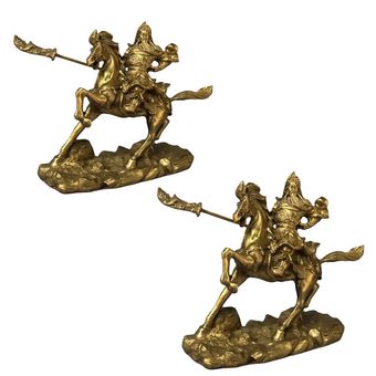 مجسمه برنزی مدل چنگیز اسب سوار کد CHINA1 بسته 2 عددی