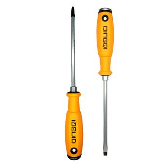پیچ گوشتی ضربه خور دوسو و چهار سوی دینگشی مدل GHS-974 بسته 2 عددی