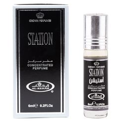 عطر جیبی مردانه الرحاب مدل STATION حجم 6 میلی‌لیتر