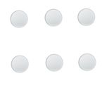 پیش دستی زی مدل دسر خوری فرم اس 15 سفید درجه عالی بسته شش عددی