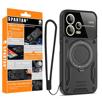 کاور اسپارتان مدل Hybrid Armor Strap مناسب برای گوشی موبایل شیائومی Redmi Note 12 Pro Plus به همراه بند