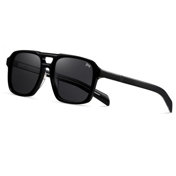 عینک آفتابی خلبانی (Aviator) آلبرت وگ مدل S32133C1 Acetate Avantgarde Visionary