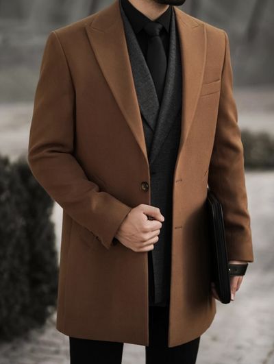 پالتو دو دکمه یقه بلیزر کد o130