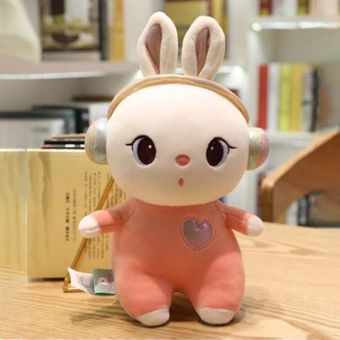 عروسک مدل خرگوش هدست کد I32V ارتفاع 28 سانتی‌متر