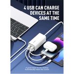 شارژر رومیزی الدینیو مدل A4610C | فست شارژ 65 وات، 6 پورت USB + Type-C