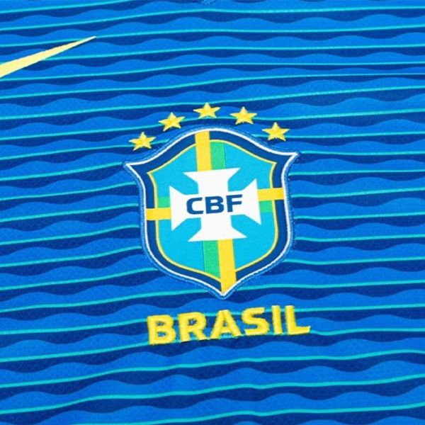 ست تی شرت و شلوارک ورزشی مردانه مدل برزیل Away 2024