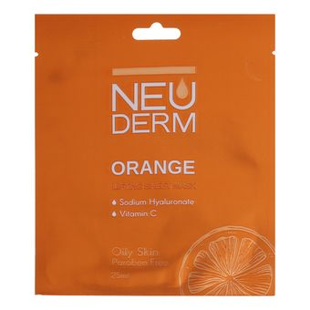 ماسک صورت نئودرم تولید:1404/03/01 مدل Orange حجم 25 میلی لیتر