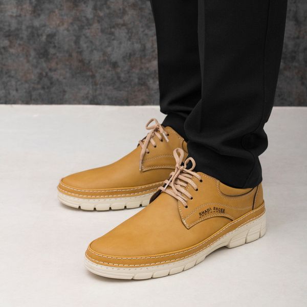 کفش مردانه مدل CLASSIC کد 01 رنگ خردلی