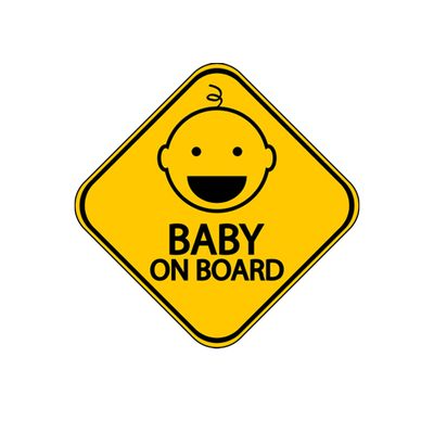 برچسب بدنه خودرو طرح Baby on Board مدل B-01