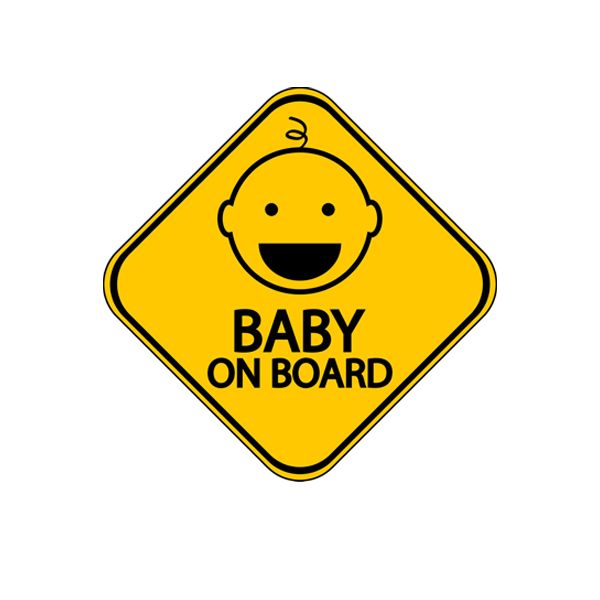 برچسب بدنه خودرو طرح Baby on Board مدل B-01