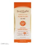 کرم ضدآفتاب بیرنگ سانسیف SPF50 مدل ACNE-FLUID مناسب پوست مختلط، حجم 50 میلیلیتر