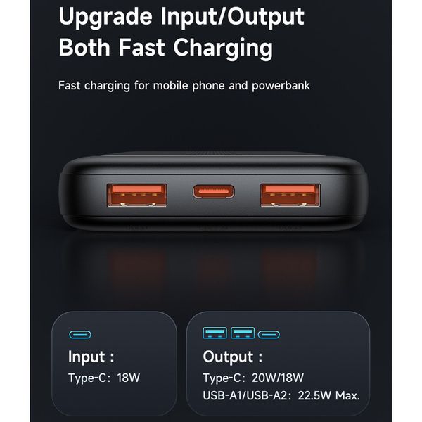پاوربانک 10000 مکدودو 388 - 22.5 واتی