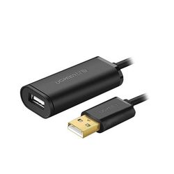 کابل افزایش طول (اکتیو) 2.0 USB یک سر نر یک سر ماده یوگرین مدل US121-10324 طول 20 متر