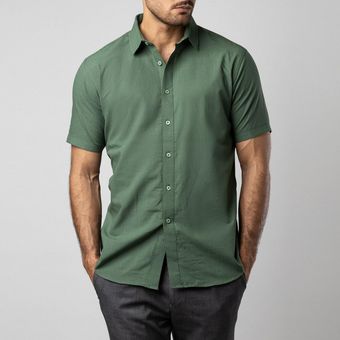 پیراهن آستین کوتاه مردانه باینت مدل 779-1 لینن