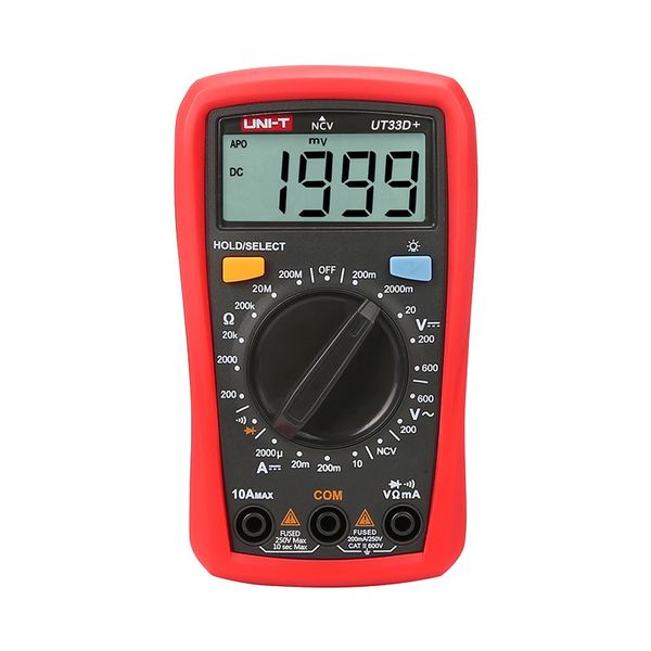 مولتی‌متر دیجیتال یونی-تی مدل UT33C+