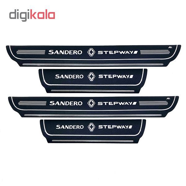 برچسب پارکابی خودرو کد SK043 مناسب برای ساندرو استپ وی مجموعه 4 عددی*125