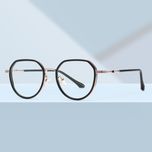 فریم عینک طبی چند ضلعی مدل TJ817C01P81 مناسب برای صورت گرد و بیضی