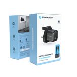 شارژر دیواری 20 وات پاورلوژی مدل PWCUQC016-C به همراه کابل تبدیل  Lightning