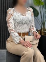 شومیز گیپور شکوفه کد 1795