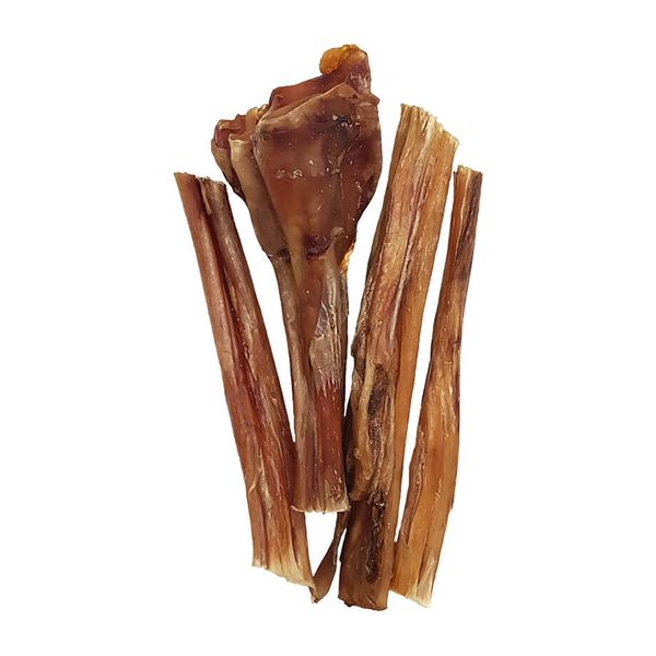 تشویقی سگ هاپومیل مدل تاندون شترمرغ کد Ostrich Tendons وزن 80 گرم