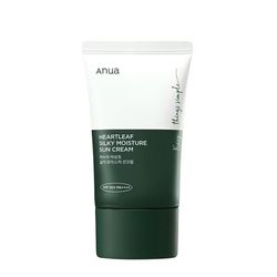 کرم ضد آفتاب بی‌رنگ دست، صورت آنوا SPF 50 مدل heartleaf محافظ UVA ،UVB ‌مناسب برای انواع پوست حجم 50 میلی‌لیتر