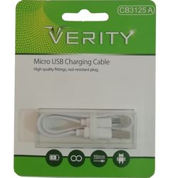 کابل تبدیل USB به microUSB وریتی مدل CB3125A طول 0.2 متر