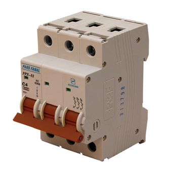 فیوز مینیاتوری سه پل 4 آمپر پارس فانال مدل C4