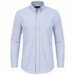 پیراهن آستین بلند یقه برگردان با تنخور معمولی (regular fit) مردانه مدل MDSS-NG6770