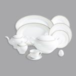 سرویس غذاخوری 102 پارچه 12 نفر چینی زرین ایران مدل ایتالیا اف ریوا درجه عالی