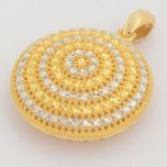 نیم ست طلا 18 عیار زنانه طلای مستجابی مدل آوا گرد کد 68001
