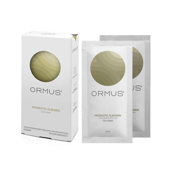 ژل ماسک صورت اورموس مدل آلبومین سفیده تخم مرغ حجم 15 میلی لیتر بسته 6 عددی