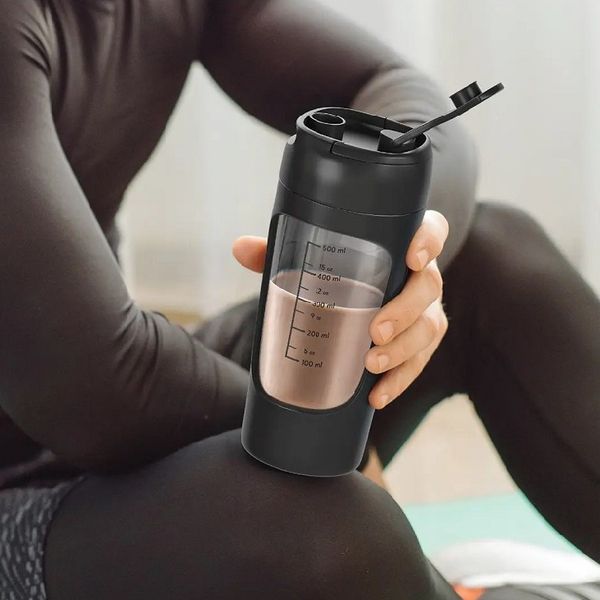 شیکر شارژی قابل حمل گرین لاین مدل Protein Mixer GNPRSH650MBK گنجایش 0.65 لیتر